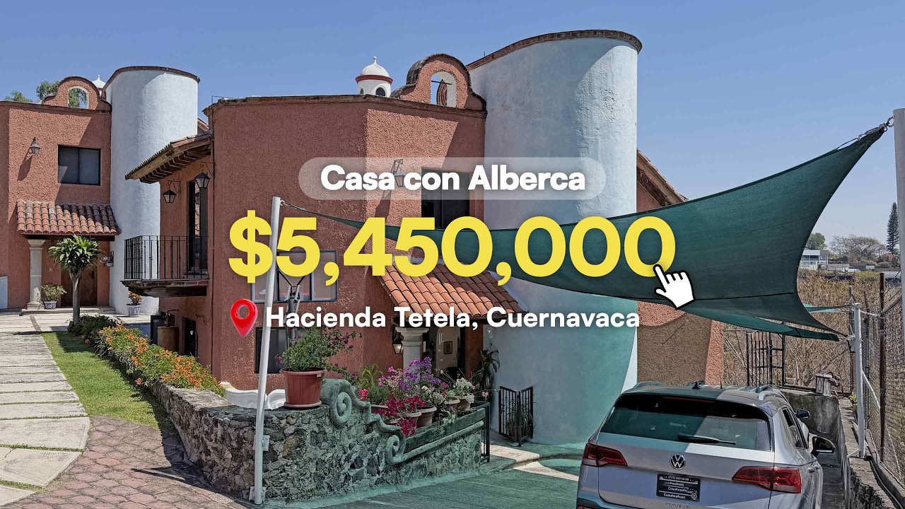 🏡 $5,450,000 CASA EN CONDOMINIO con Vista a la Cañada | 4 recámaras 📍Hacienda Tetela, Cuernavaca