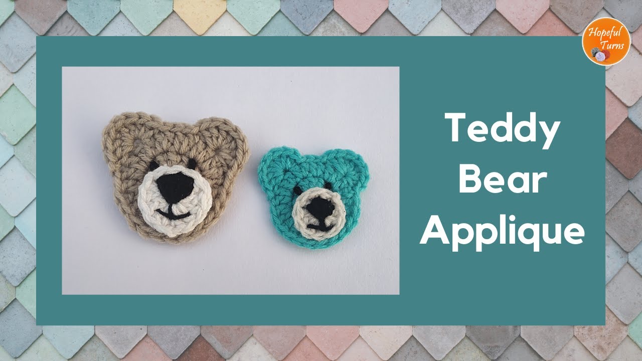 Crochet Teddy Bear Applique Pattern | Random Acts of Crochet Kindness
