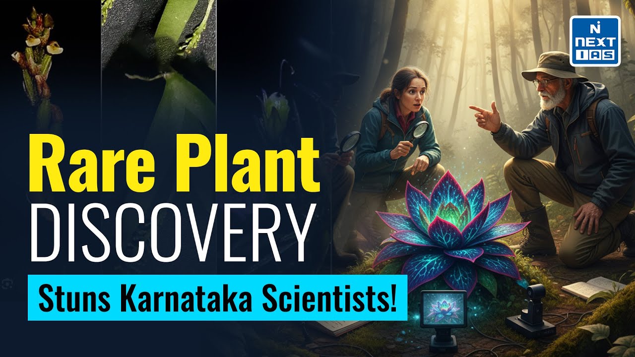 New Plant Species Found in Karnataka&rsquo;s Western Ghats | Rare Discovery | NEXT IAS