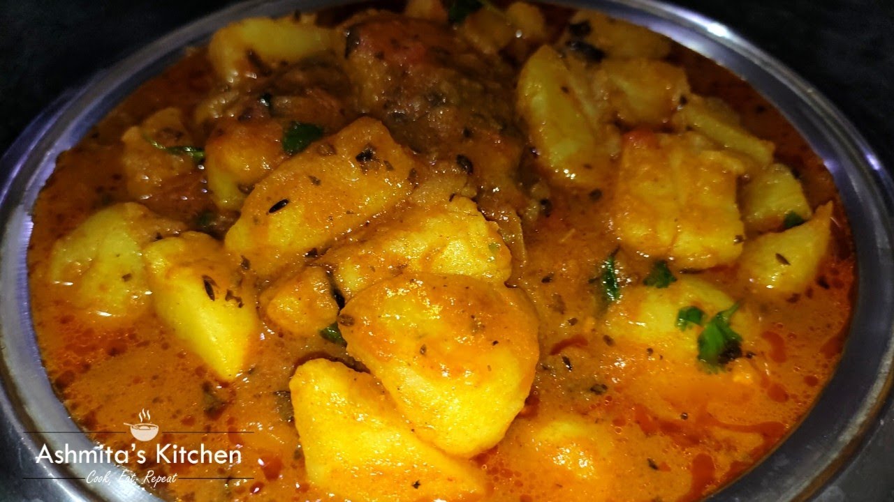 No Onion No Garlic Potato Curry | Aloo Tomato Sabzi