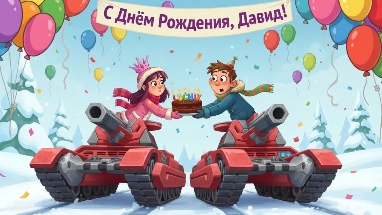 💥TANKI ONLINE: С ДНЁМ РОЖДЕНИЯ L_U_C_H_l_K  💜😍🎈