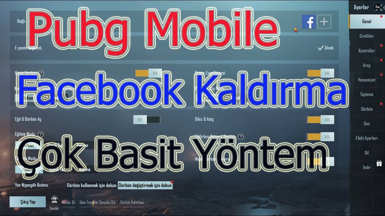 Pubg Mobile Facebook Hesabı Kaldırma Pc için Mart 2021 Güncel