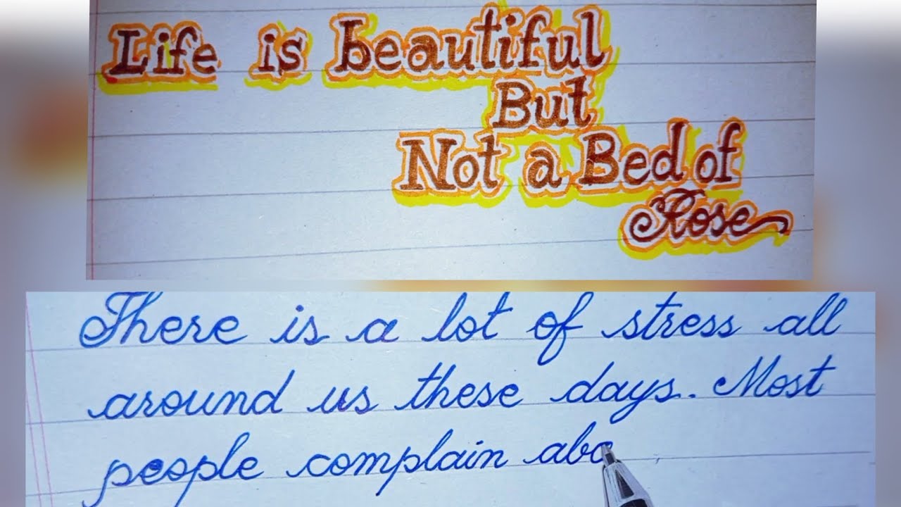 English Essay Writing | Clean Handwriting | English Handwriting Tutorial @RehanRahiArt