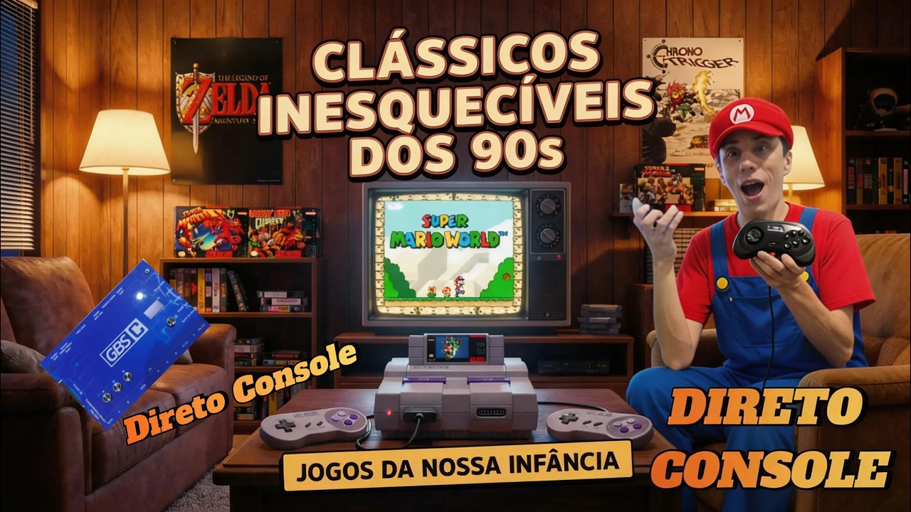 REVISITANDO JOGOS RETRO Aleatorio Direto Video Gamer Super Nintendo RGB