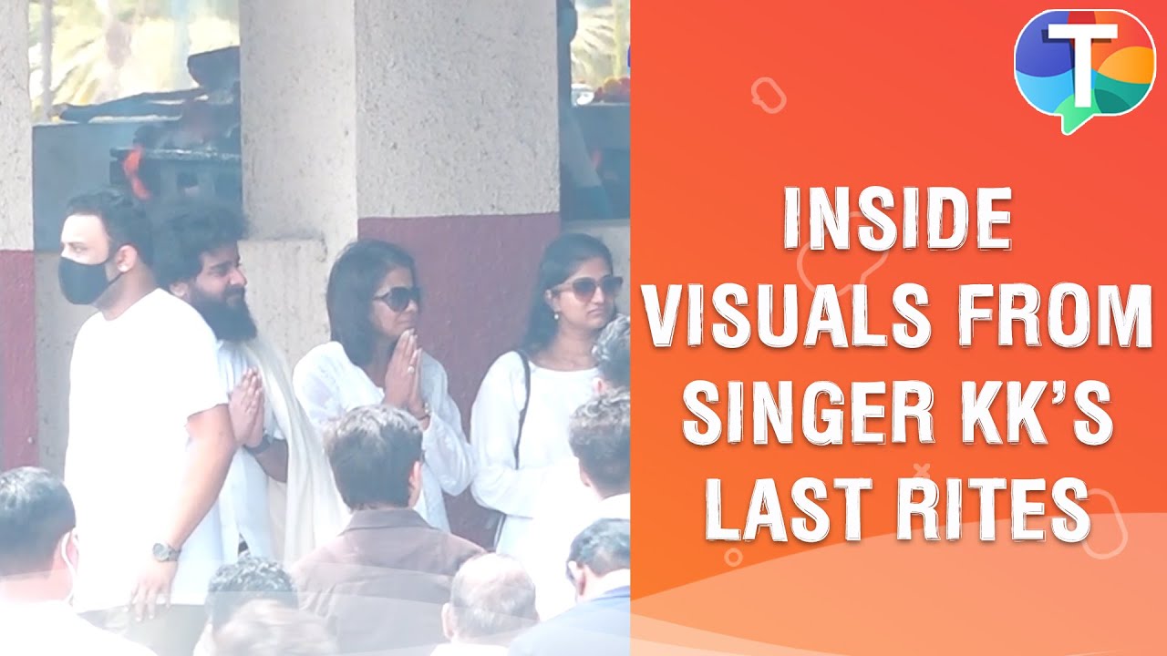 INSIDE visuals from KK's last rites: Singer's family and friends bid emotional goodbye