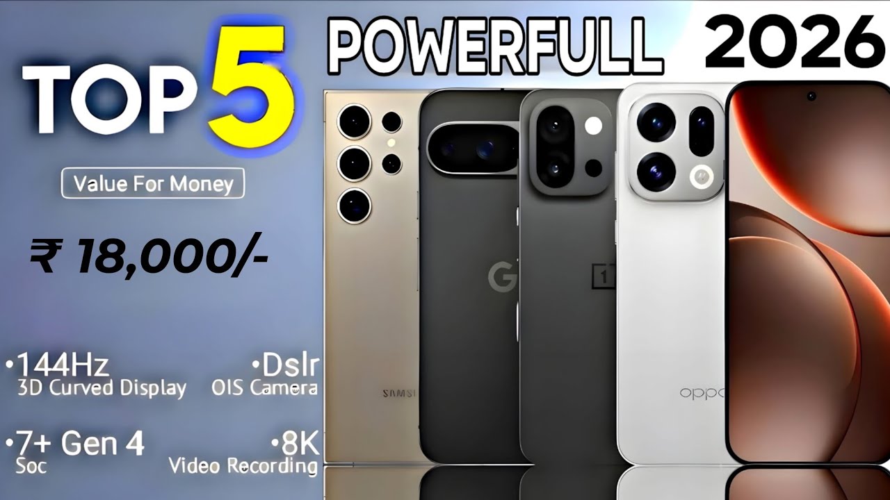 TOP 5  Phone Under 18000 in 2026 | February 2026