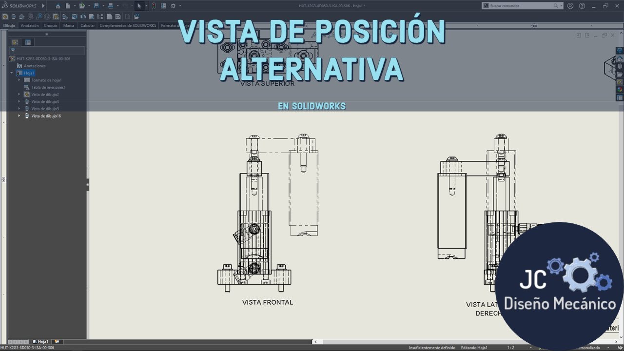 VISTA DE POSICIÓN ALTERNATIVA EN #SOLIDWORKS