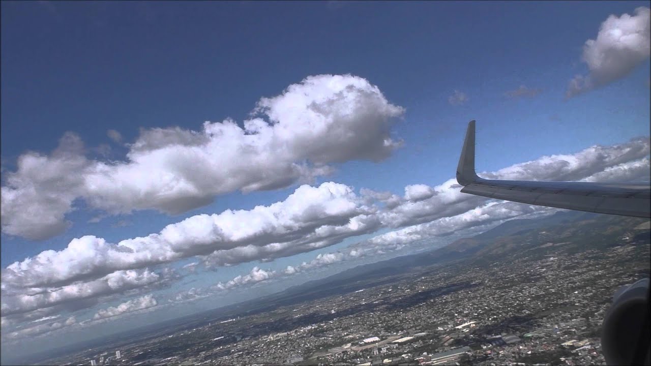 Philippines airlines nice view of landing Manila NAIA(runway24)