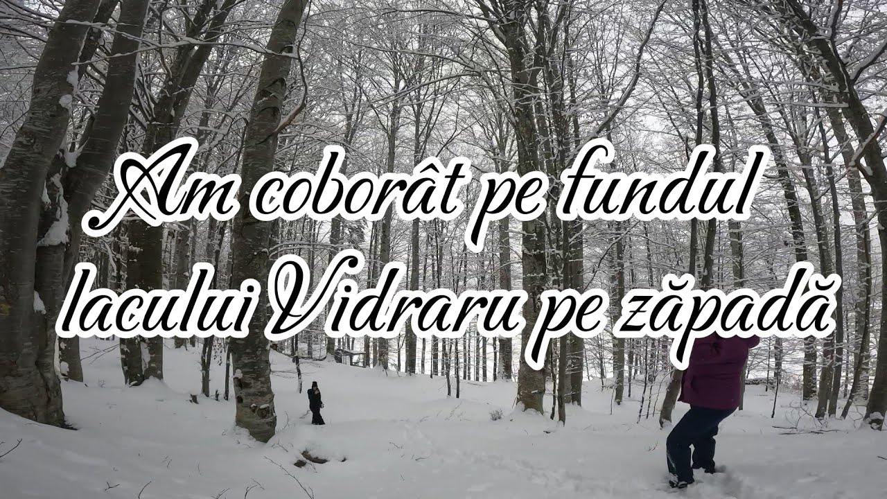 Am coborât pe fundul lacului Vidraru pe zăpadă ❄️