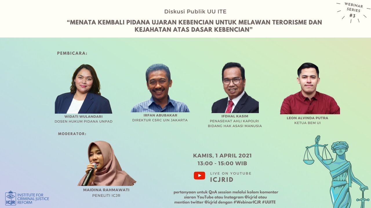 Menata Kembali Pidana Ujaran Kebencian untuk Melawan Terorisme dan Kejahatan atas Dasar Kebencian