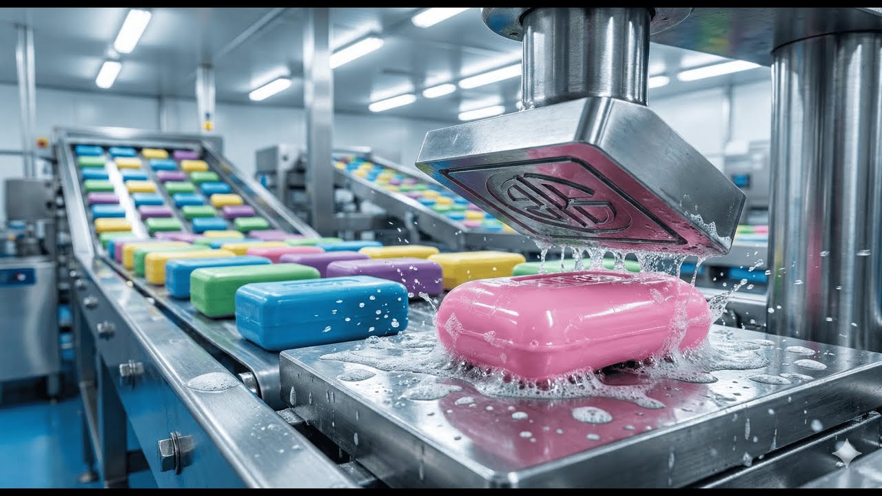 Satisfying Soap Manufacturing Process | Factory Tour