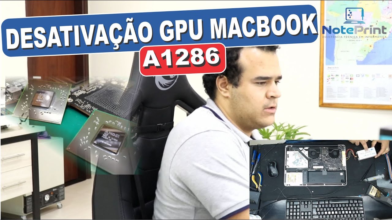 Macbook Pro a1286 desativação permanente do GPU