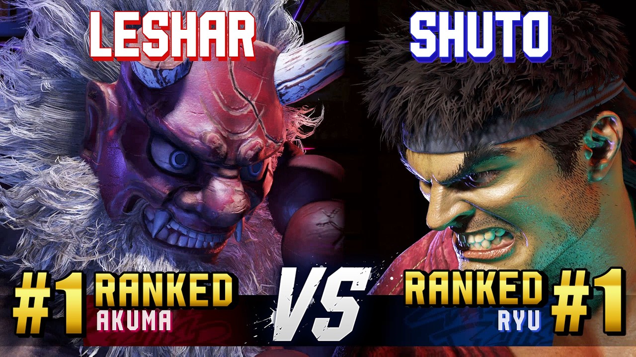 SF6 ▰ LESHAR (#1 Ranked Akuma) vs SHUTO (#1 Ranked Ryu) ▰ High Level Gameplay