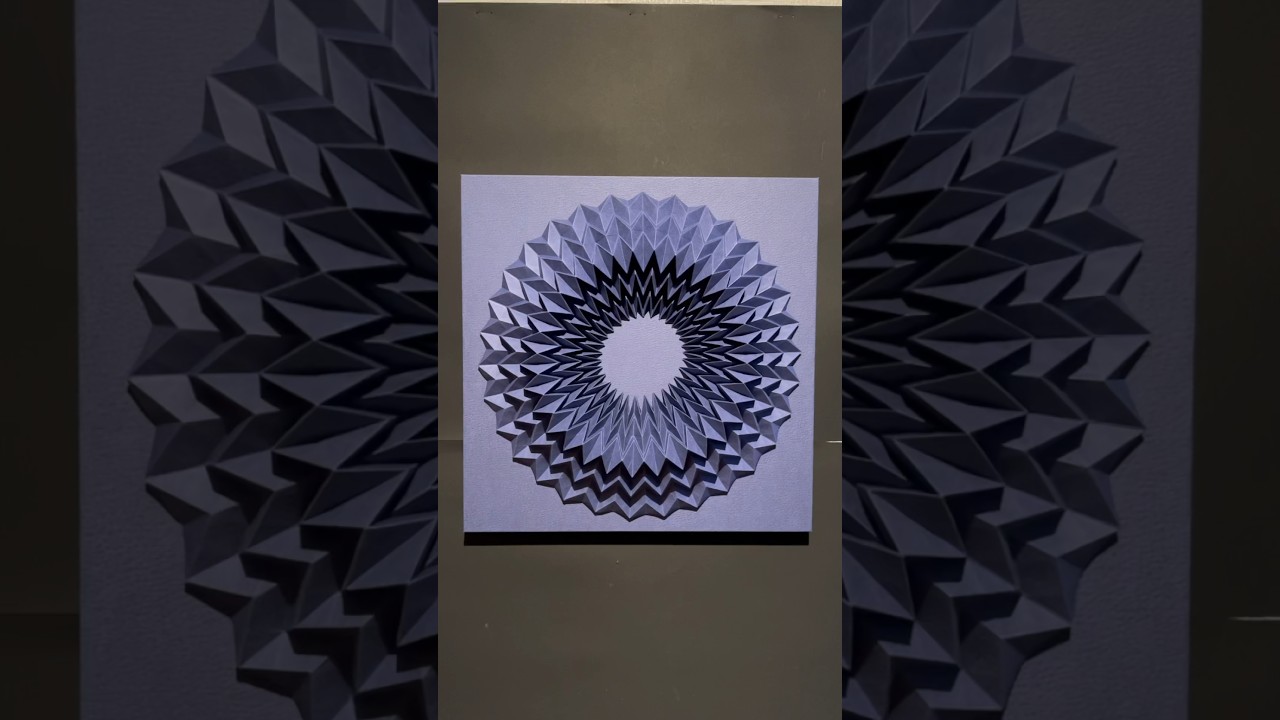 Origami; The circle-330(Blue)