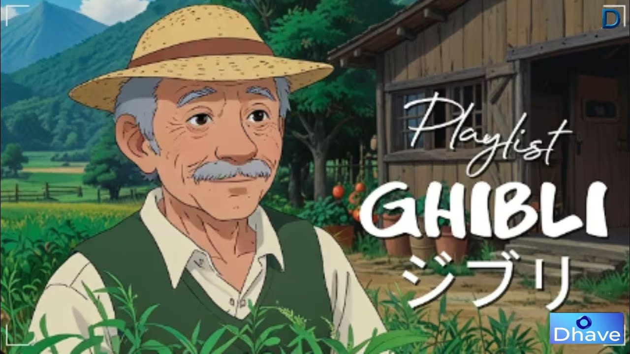 Ghibli Chill 🌊 Studying, coffee, reading, healing 🎧 Ghibli Music - Dhave Studio