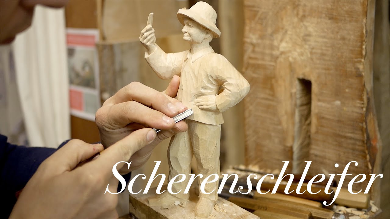 Scherenschleifer schnitzen