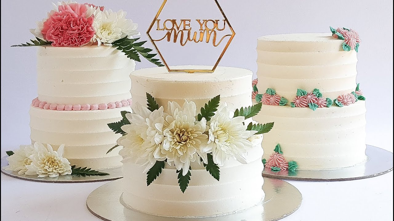 3 GORGEOUS MINI two tier Mothers Day CAKES Tutorial- Rosie's Dessert Spot