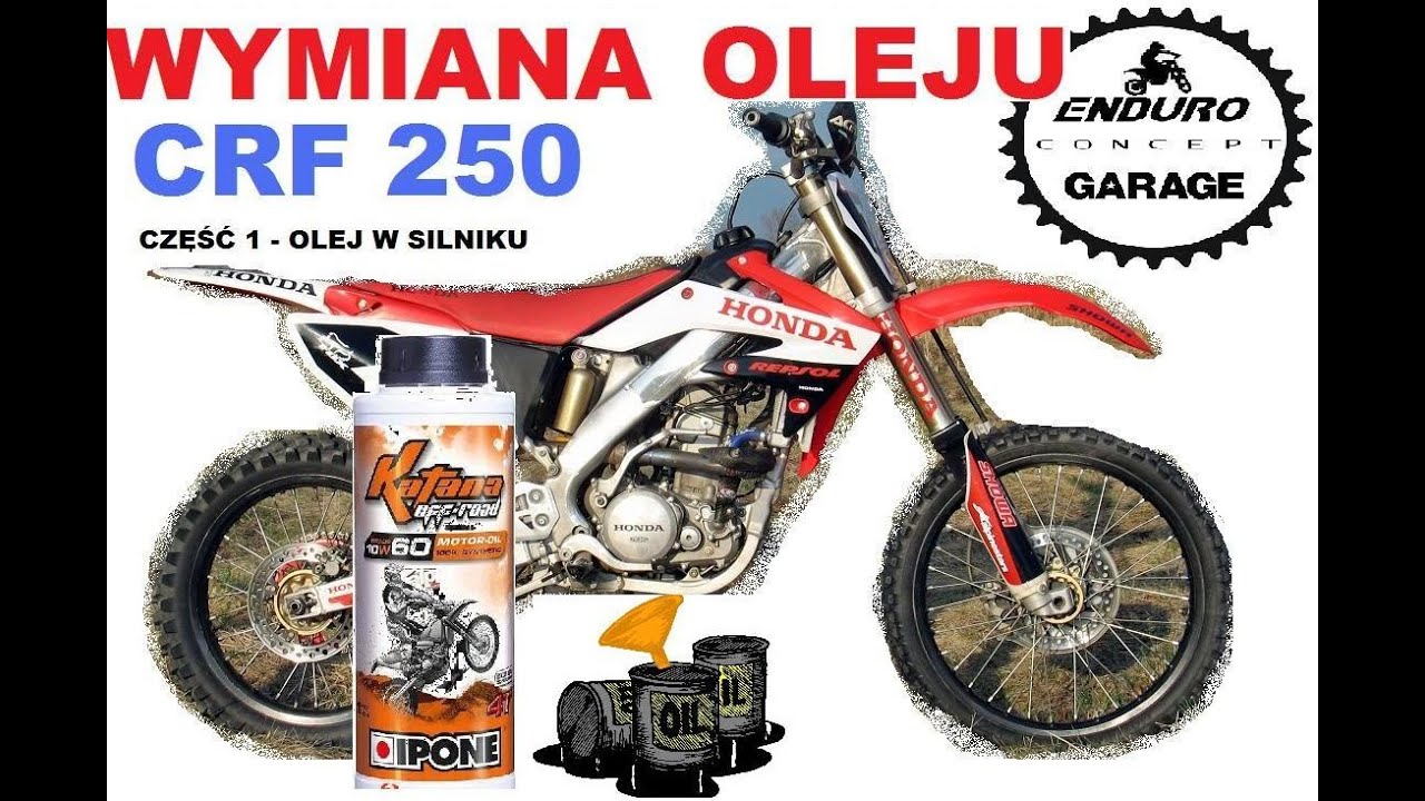 Wymiana oleju w Honda CRF 250