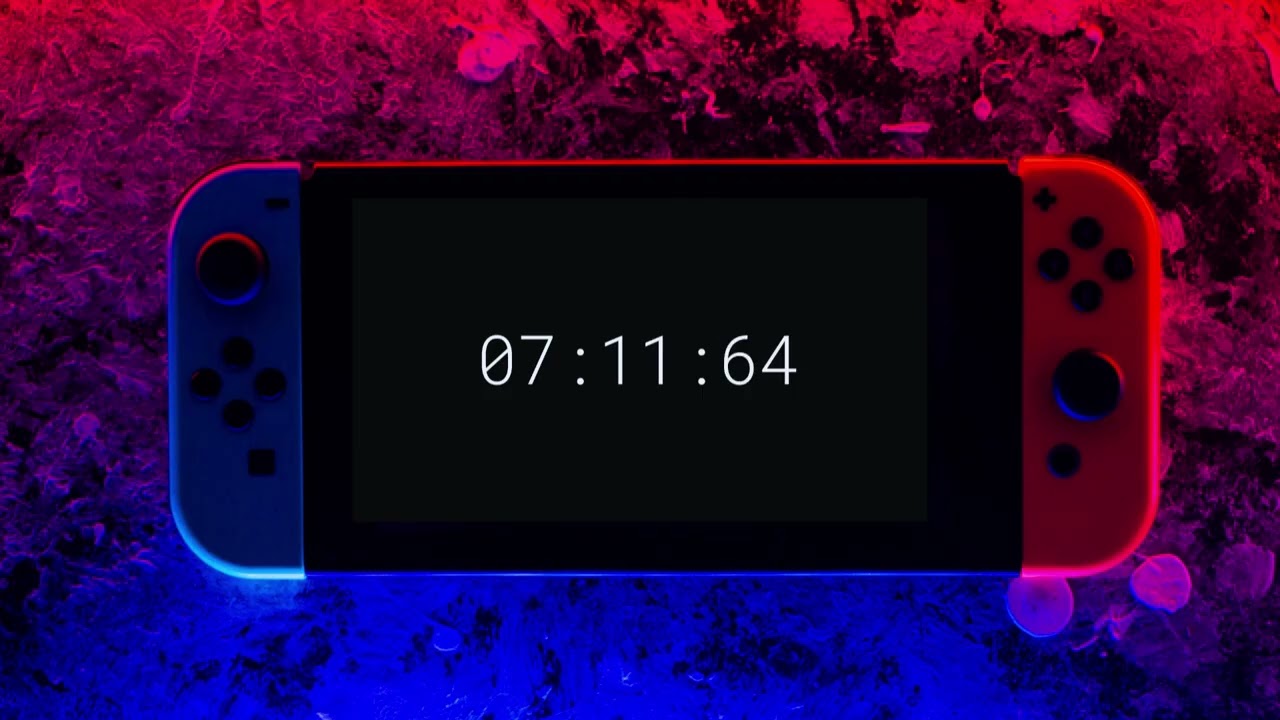 15-Minute Gaming Classroom Timer 🎮 | Neon Pink & Blue Nintendo Switch-Inspired Background | Pixel