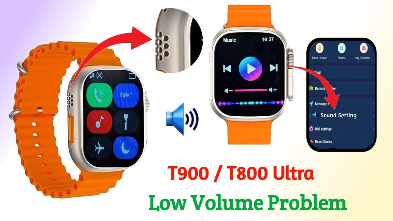 T900 Ultra Smartwatch Sound Setting | T900 Ultra Smartwatch Speaker Problem 🔊 | T900 Ultra Speaker 🔊