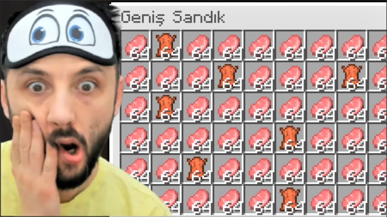 SINIRSIZ ET FARMI😳 (1 Saatte 7.000 ET) Minecraft Tek Hardcore 13.Bölüm