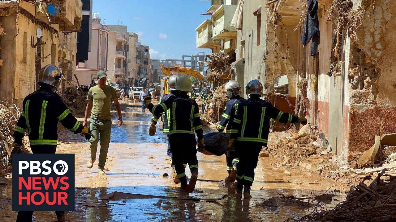 Aid workers struggle to reach city in Libya where catastrophic flooding killed thousands
