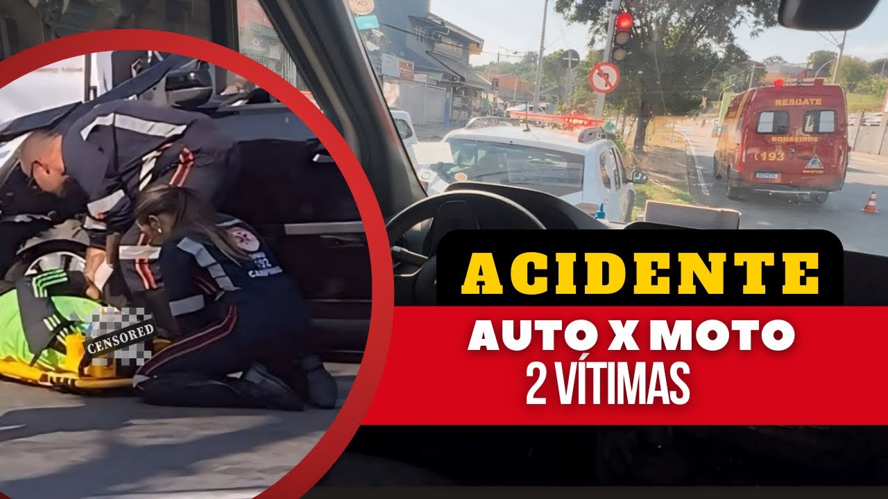 🚨Acidente moto x auto (CÓDIGO 3) #samu #192 #ambulancia #viram #deslocamento #socorrista #viral