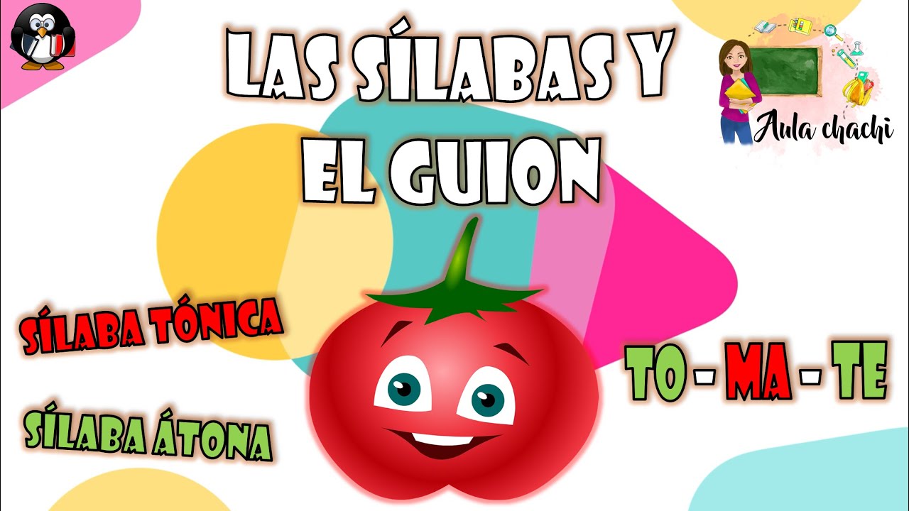 Las Sílabas y el Guion | Sílabas Tónicas y Átonas | Aula chachi - Vídeos educativos para niños