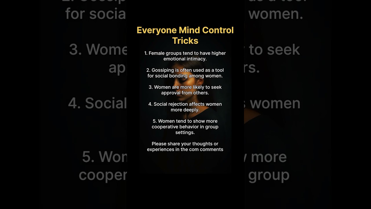 Female Psychology: 5 Mind Control Tricks You Never Noticed