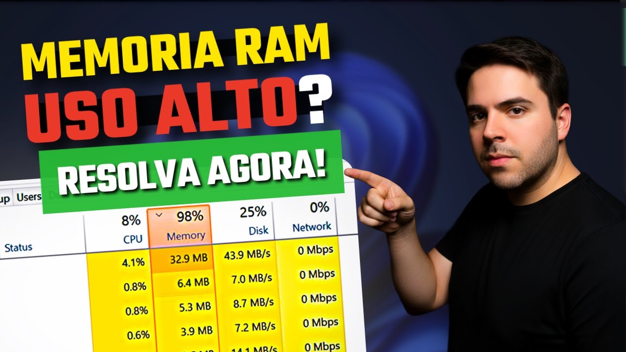 COMO DIMINUIR O USO EM 100% DA MEMÓRIA RAM ! RAM 100 DE USO ?  OTIMIZAR O PC E O USO DE RAM !