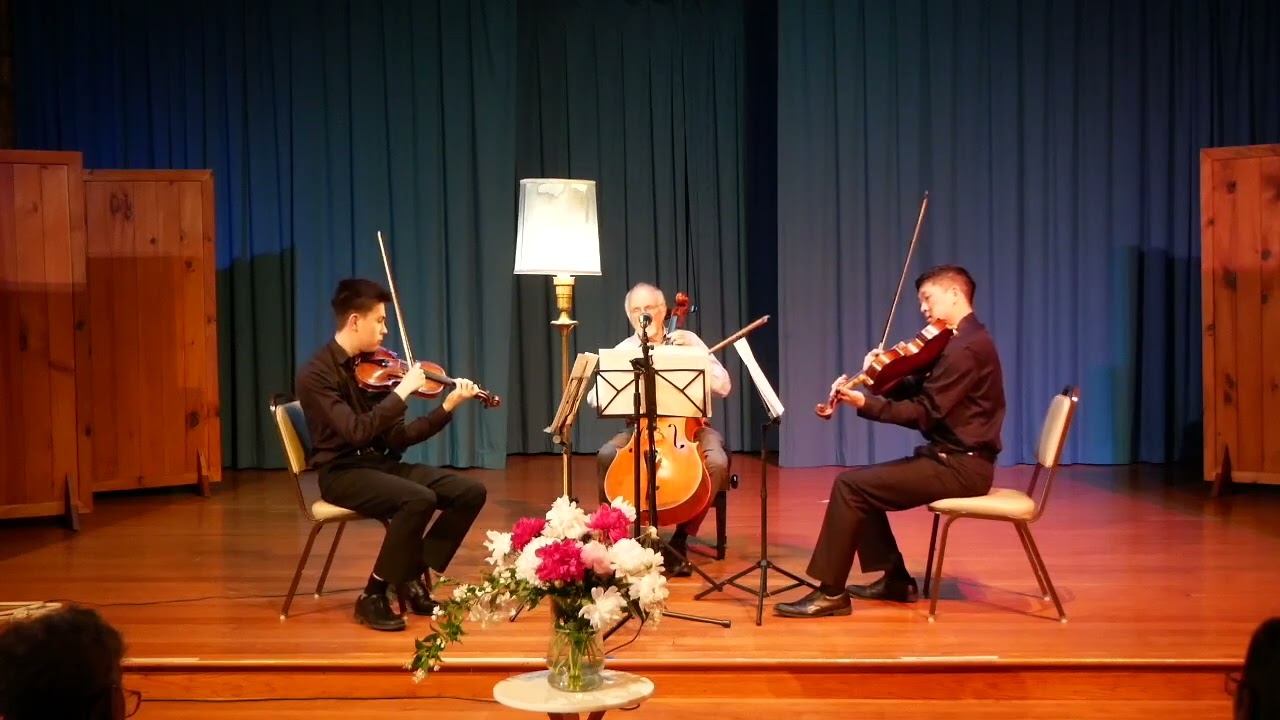 String Trio, Gideon Klein: Stohr-Tung-Martin Trio performance at Camphill Village Kimberton Hills
