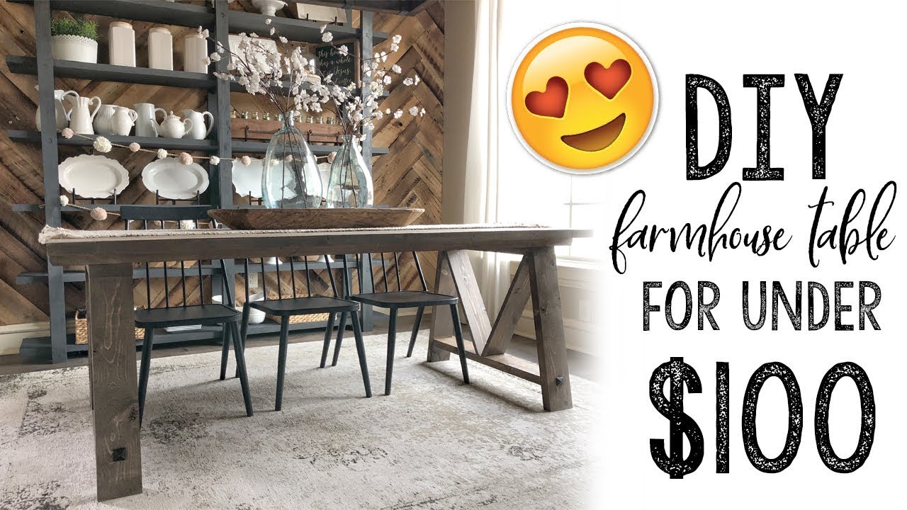 DIY Fancy V Dining Table