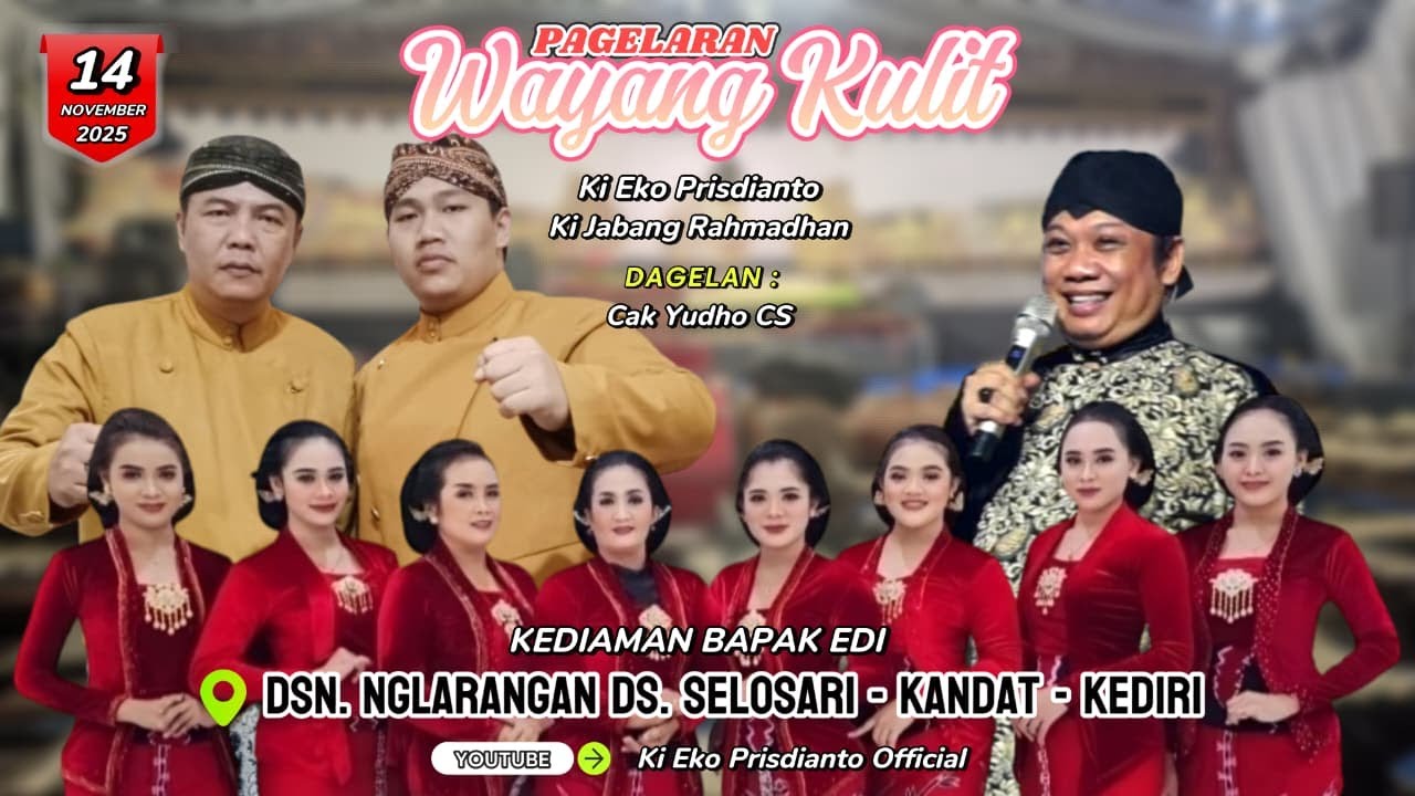 🔴 WAYANG KULIT KI EKO KONDHO PRISDIANTO | CAK YUDHO CS | BPK EDI - NGLARANGAN SELOSARI KANDAT KEDIRI