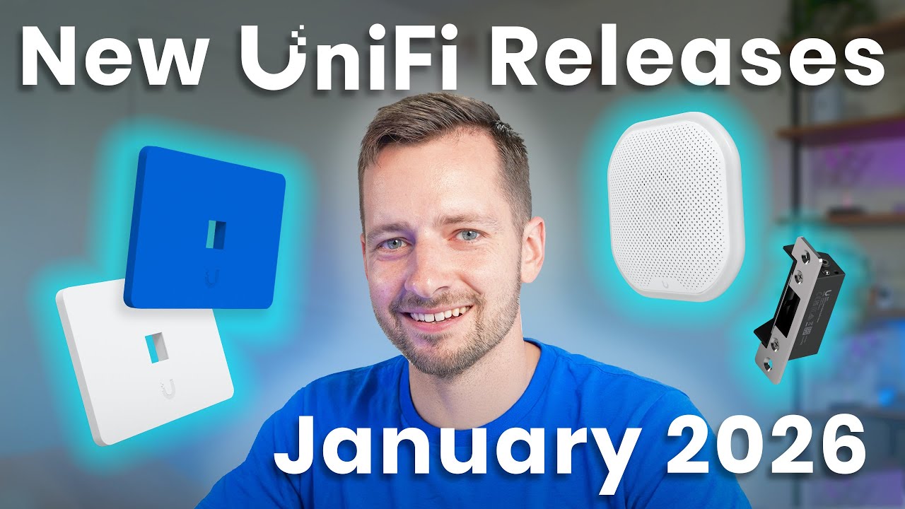 Новинки UniFi, январь 2026 г. | Антенна SuperLink, сирена, настенные панели, замок-защелка