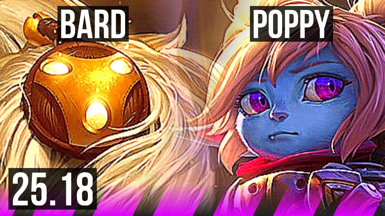 BARD & Sivir vs POPPY & Smolder (SUP) | KR Master | 25.18