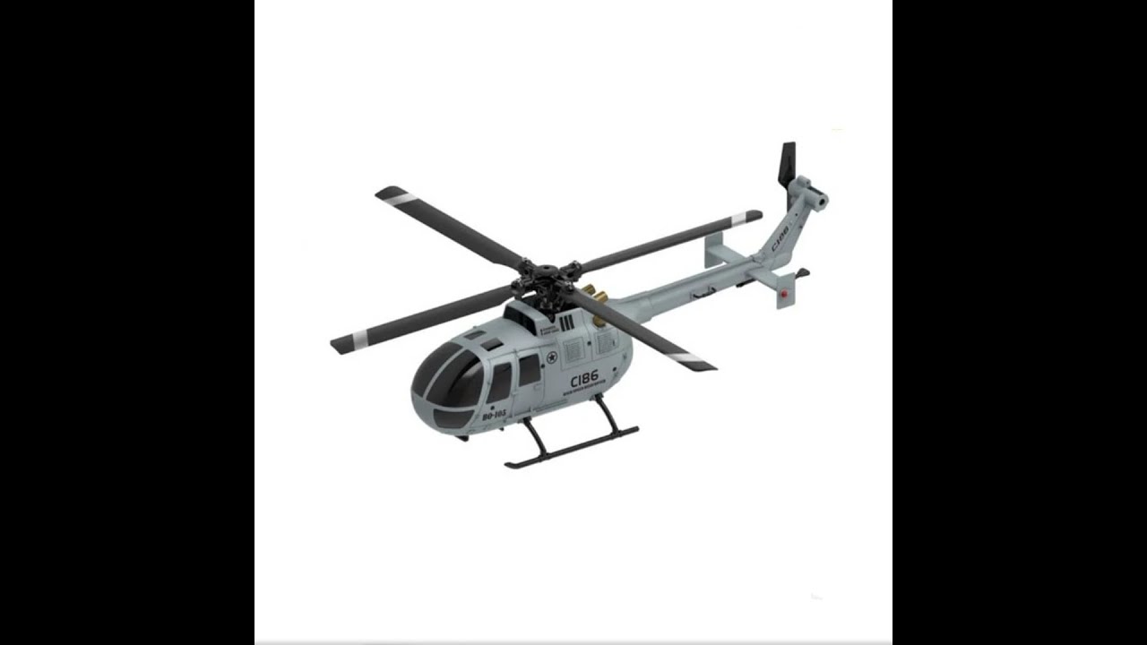 C186 HELICOPTERO RC BO105 UNBOXING Y VUELO