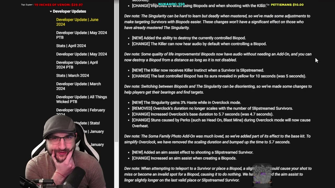 REACTING To The New DBD Patch Notes 8.1.0 update! (THEY DID WHAT?!)