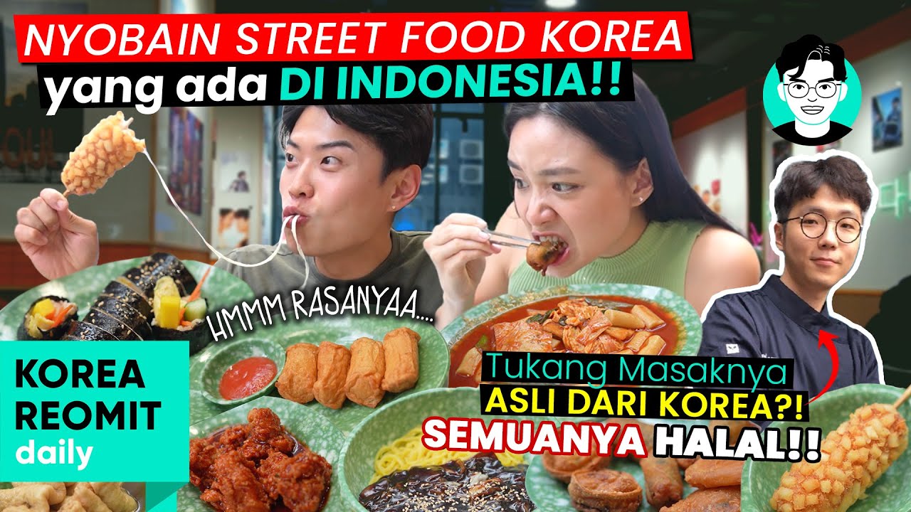 #BalikIndonesia - REVIEW STREET FOOD MAKANAN KOREA🇰🇷 DI INDONESIA🇮🇩 OLEH ORANG KOREA🇰🇷 🤭