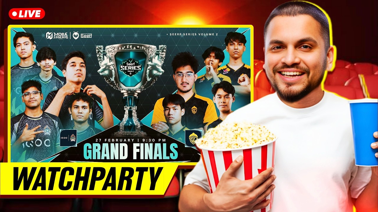 SEERF SERIES || GRAND FINALS || IQOO S8UL vs GODLIKE WATCHPARTY
