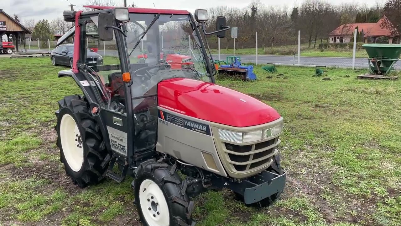 YANMAR AF26 PowerShift review + start kleintraktor compact tractor Японский минитрактор