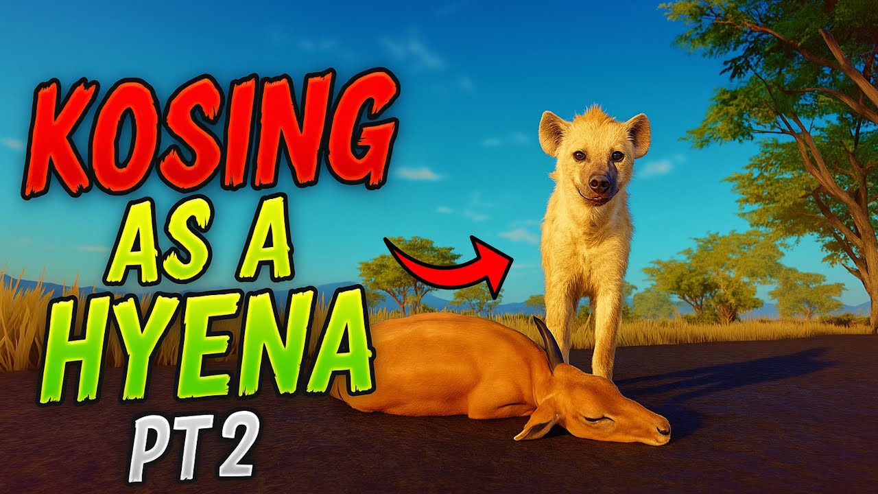 Игроки KOSING в роли гиены, часть 2, в Savannah Life Roblox