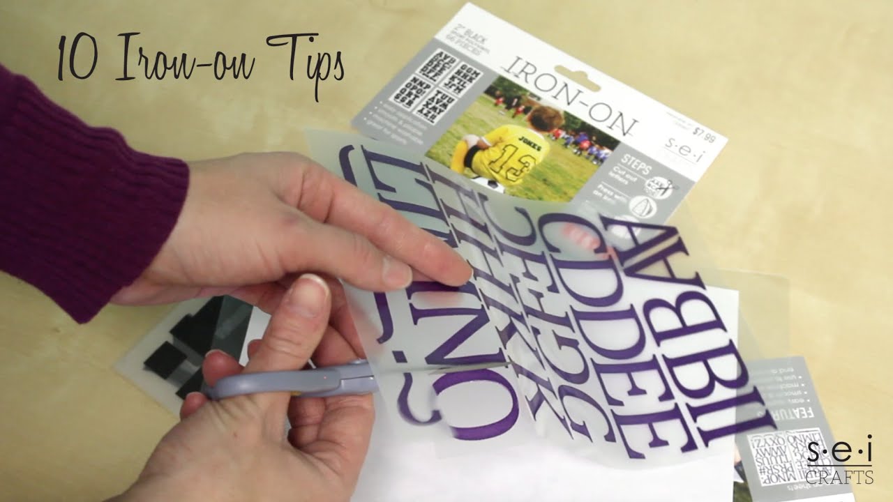 Tips for Using SEI's Iron Ons