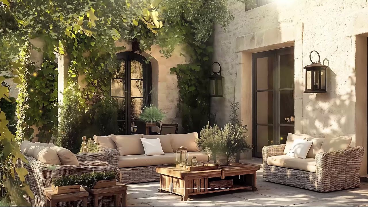 Forest Cafe Jazz Music | Morning Luxurious Villa In The Countryside With Gentle Jazz For Relaxation