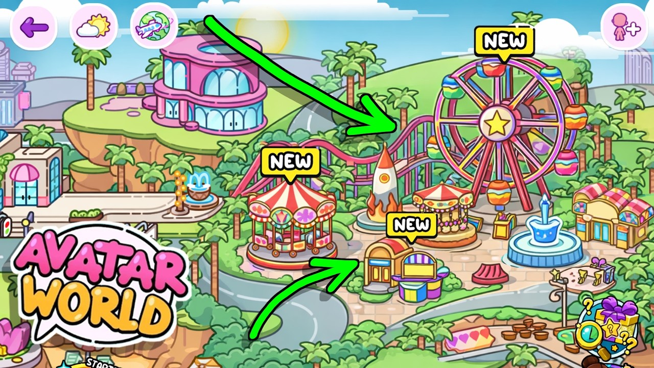 NEW AMUSEMENT PARK IN AVATAR WORLD / CANDY LOVE