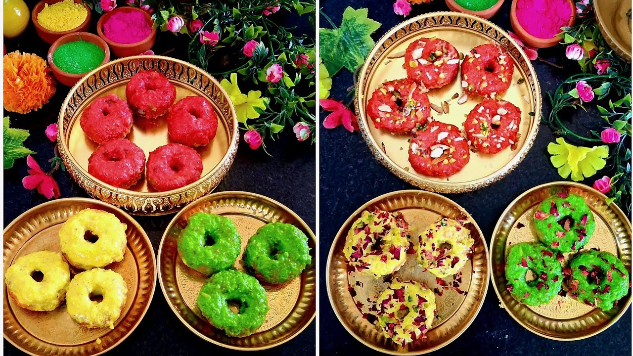 Naye Andaz mai Colorful Rabdi Doughnut Gujiya 😃🍩 New Style Rabdi Doughnut Gujiya✨🔥
