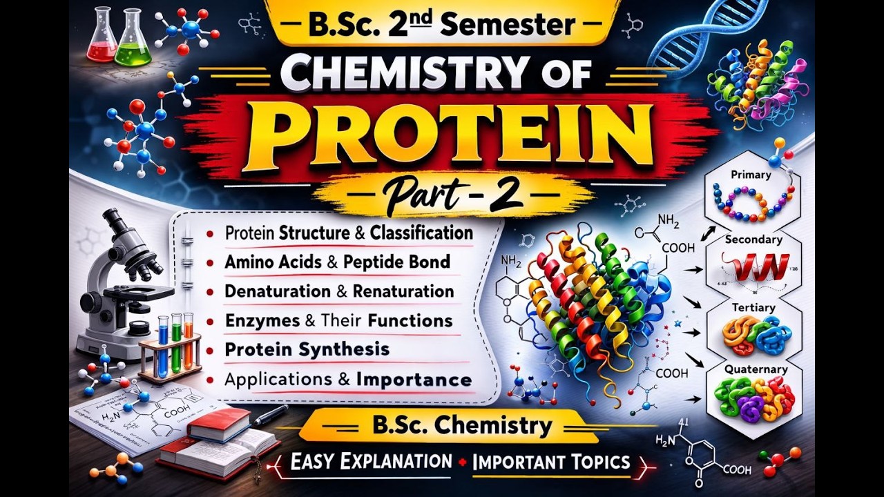 CHEMISTRY OF PROTEIN | BSC 2nd semester | chemistry