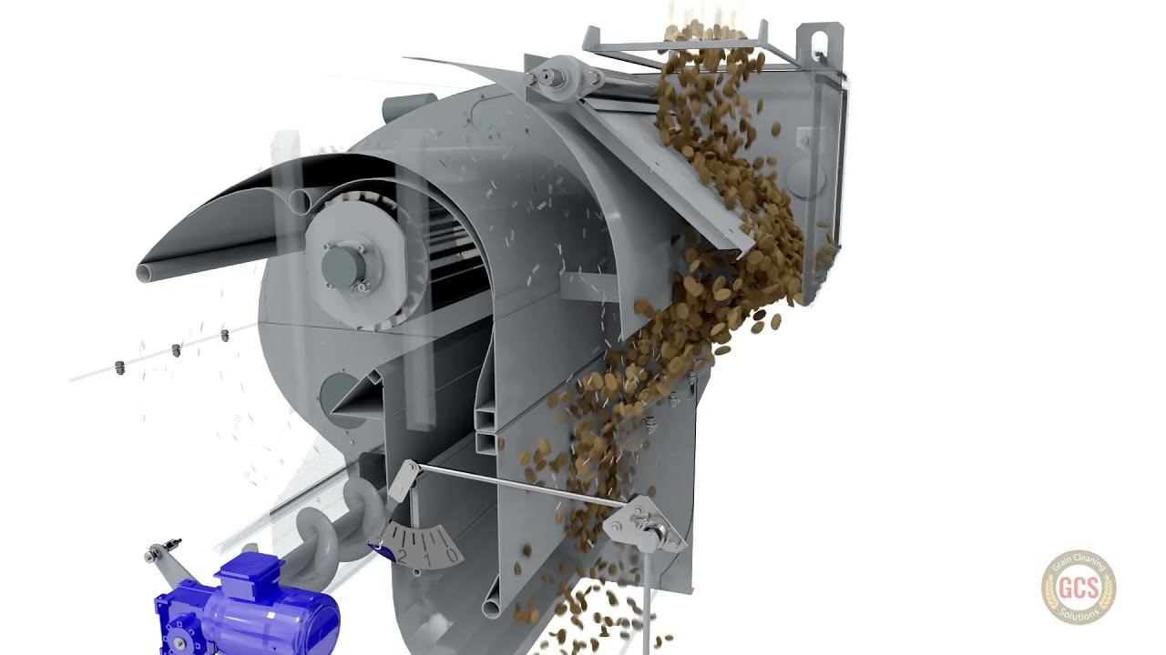 GCS Rotary Drum Seed Cleaner