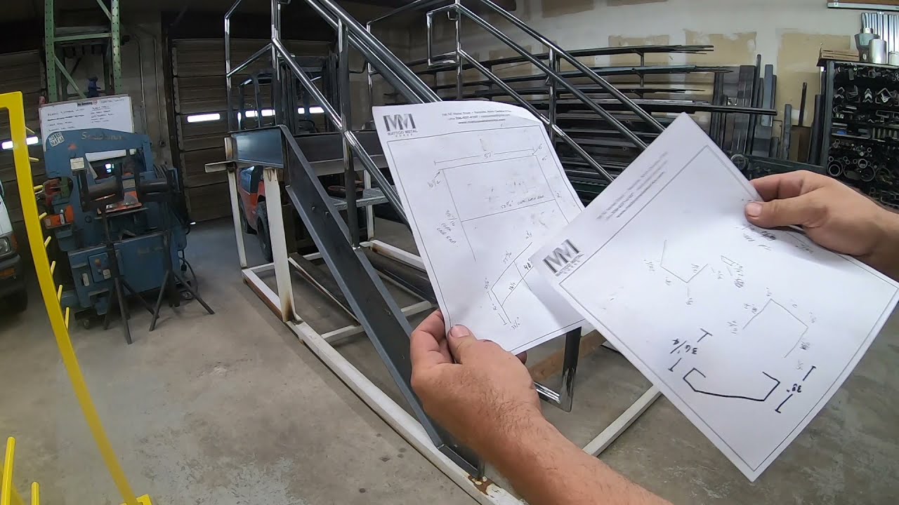 Finding stair angle and converting to handrail