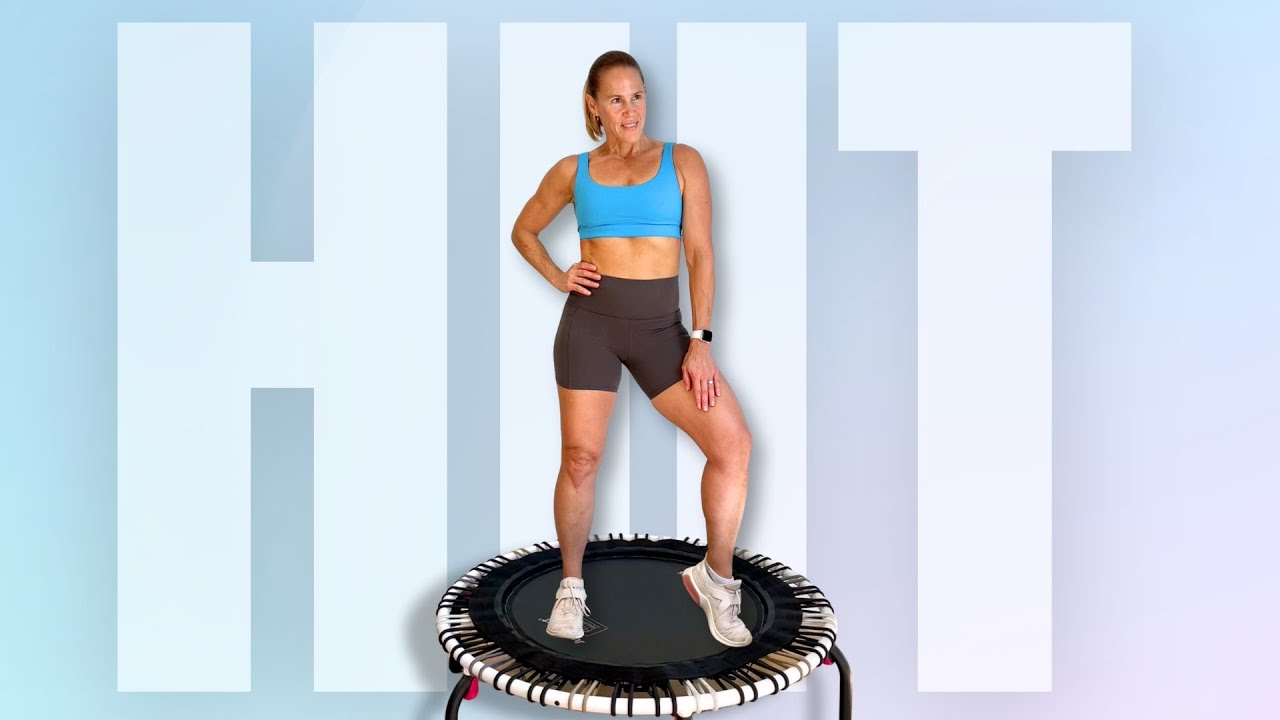 DAY 2: 25 MIN Rebounder HIIT Workout For Perimenopause / Menopause Melt Belly Fat