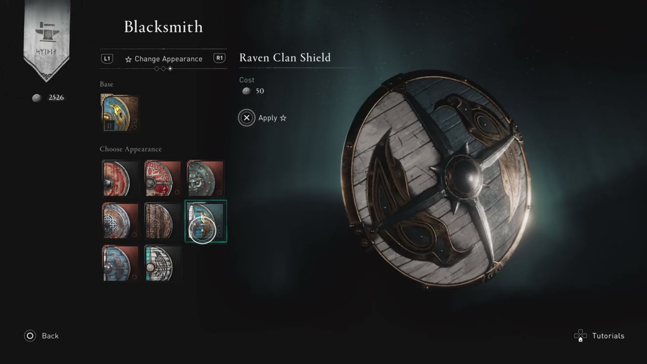 All Raven Clan shield and varins axe versions